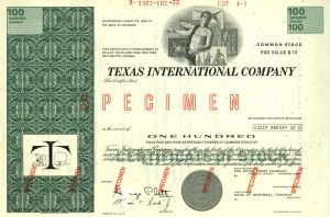 Texas International Co. - Stock Certificate